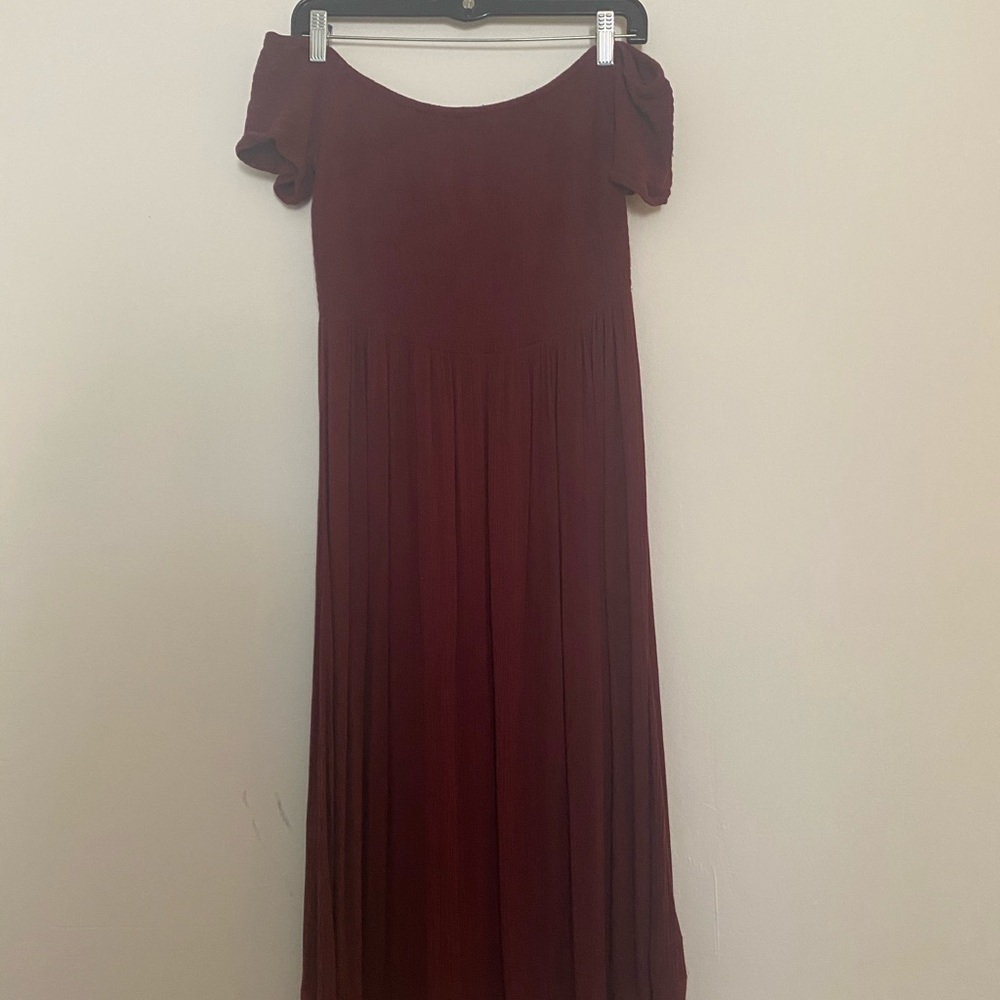 Roxy off the shoulder tea length dress
